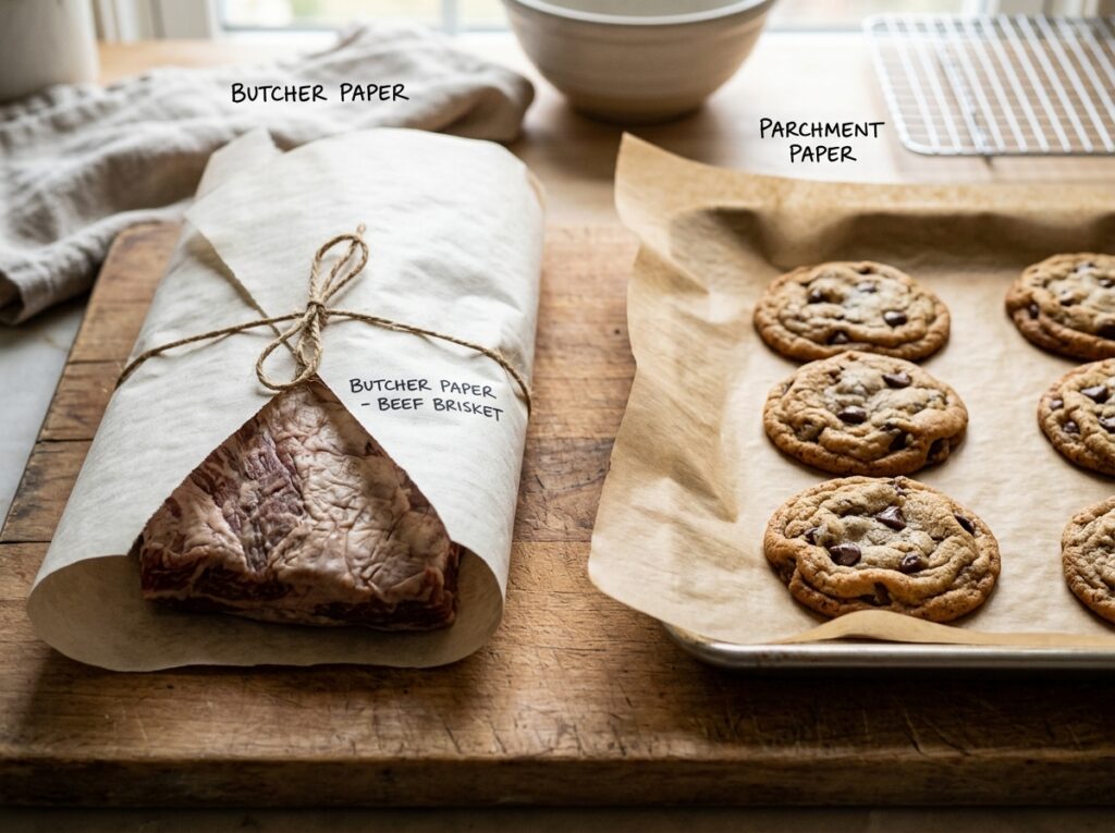 Butcher Paper vs Parchment Paper