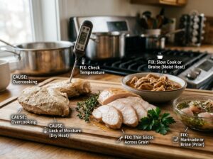 Chewy Chicken Causes and Fixes