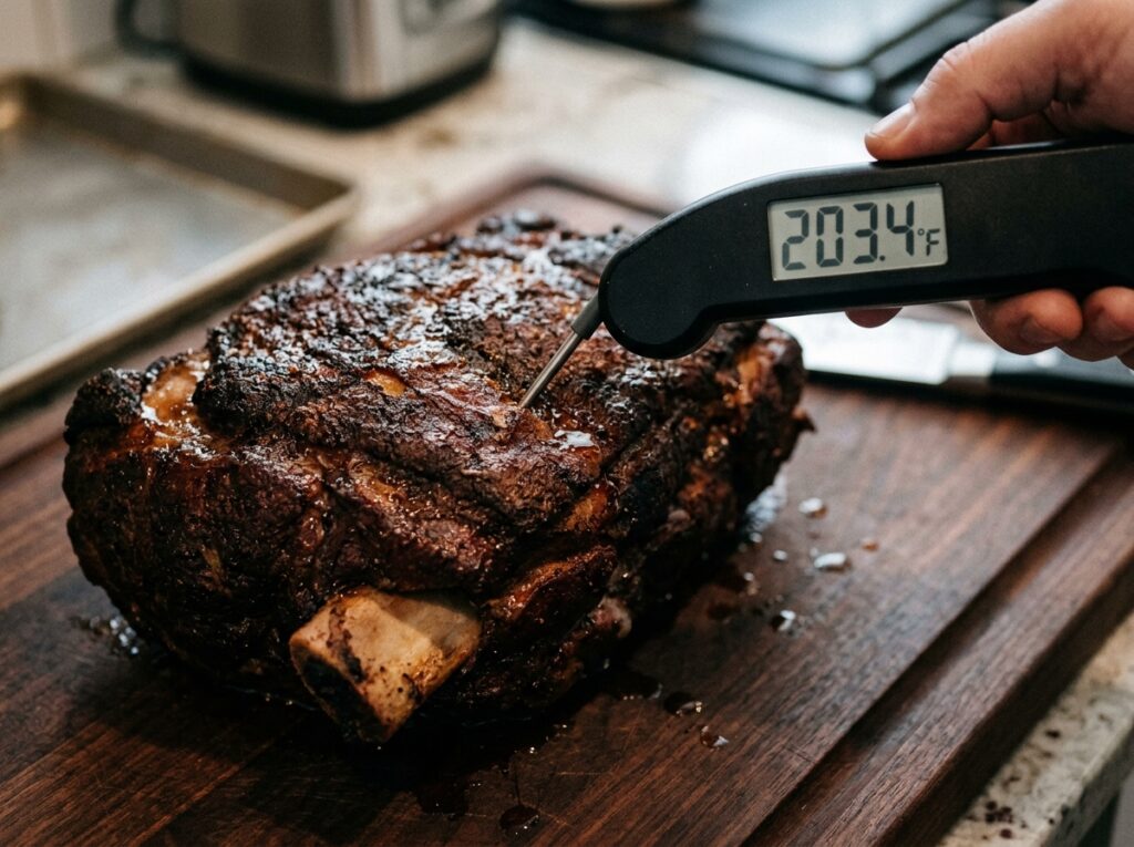 Internal Pork Butt Temperature